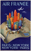 Poster - Air France New York > Paris