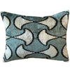 anvil blue silk velvet cushion at details by mr k