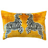 Silk Velvet Cushion N. 700 - Amber Zebra