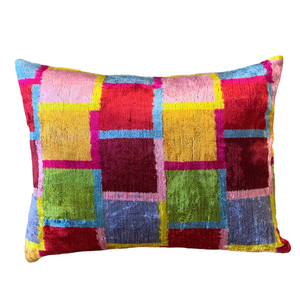 Silk Velvet Cushion N. 701 - Multi