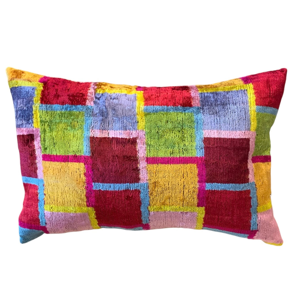 Silk Velvet Cushion N. 701 - Multi
