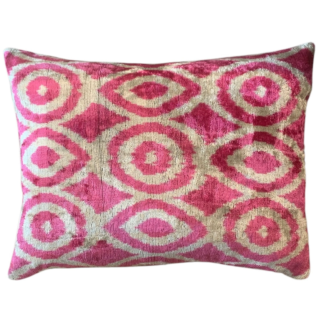 Silk Velvet Cushion N. 737 - Pink