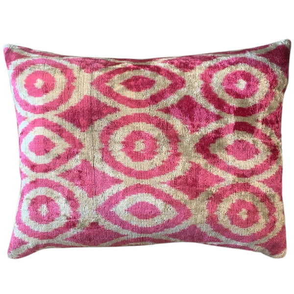 Silk Velvet Cushion N. 737 - Pink