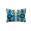 Silk Velvet Cushion N. 740 - Green / Blue