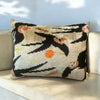 Silk Velvet Cushion N. 744 - Cranes