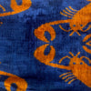 Silk Velvet Cushion N. 750 - Blue Crab