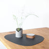 Curve Leather Placemats - Black