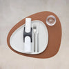 Curve Leather Placemats - Serene Nature