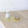 Curve Leather Placemats - Gold