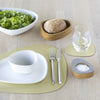 gold leather placemat at details by mr k
