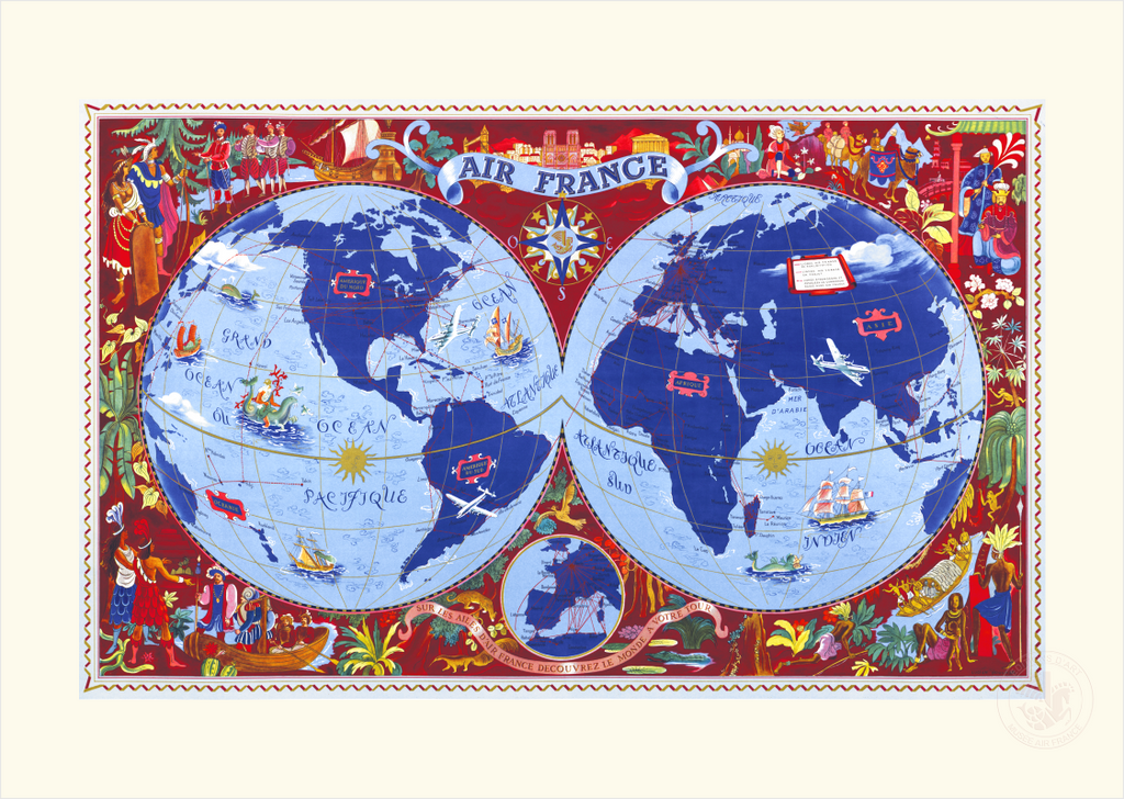 air france planisphere at details by mr k