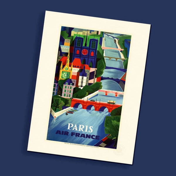 Poster - Air France Paris (Bridges)