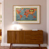 Poster - Air France Planisphere (Orange)