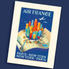 air france new york print at details by mr k