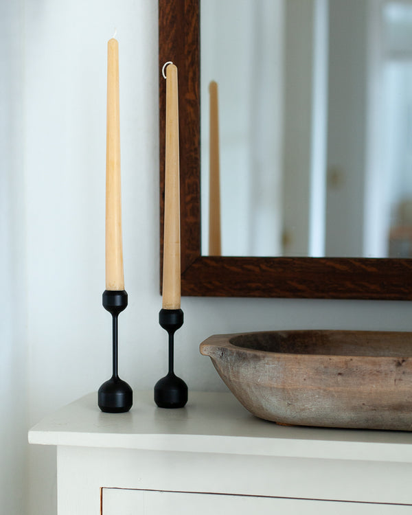 Silhouette Candle Holder - Black Steel