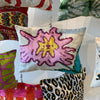 Silk Velvet Cushion N. 682 - Floral Burst