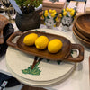 Teak Wood Handle Tray