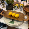 Teak Wood Handle Tray