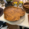 Live Edge Teak Wood Large Bowl
