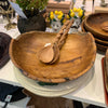 Live Edge Teak Wood Large Bowl