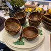 Live Edge Teak Wood Nesting Bowls