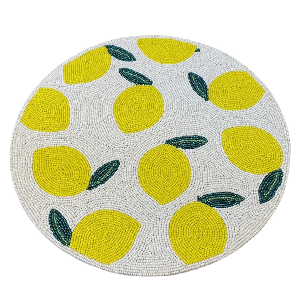 les-ottomans lemon placemat at details by mr k