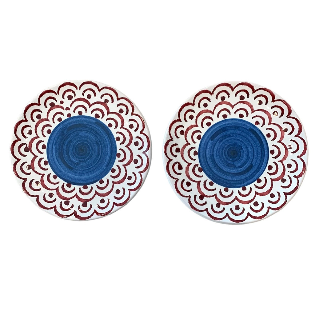 Sicilia Dessert Plates Set of 2 - Blue