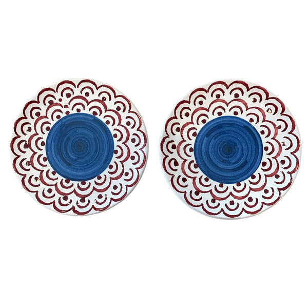 Sicilia Dessert Plates Set of 2 - Blue