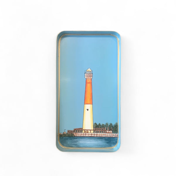 Handpainted Iron Tray - Lighthouse