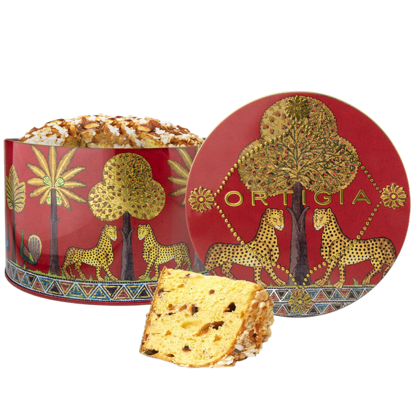 Mandarin Panettone in Red Tin