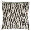 Zebra Boucle Cushion - Black