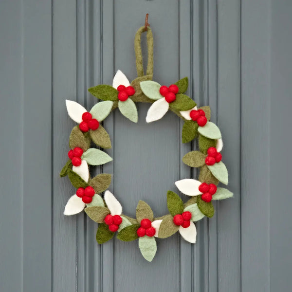 Felt Wreath - Holiday Berries