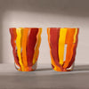 Folk Tumbler X 2 - Orange/Red/Yellow