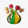 Folk Vase 11 - Black/Green/Yellow