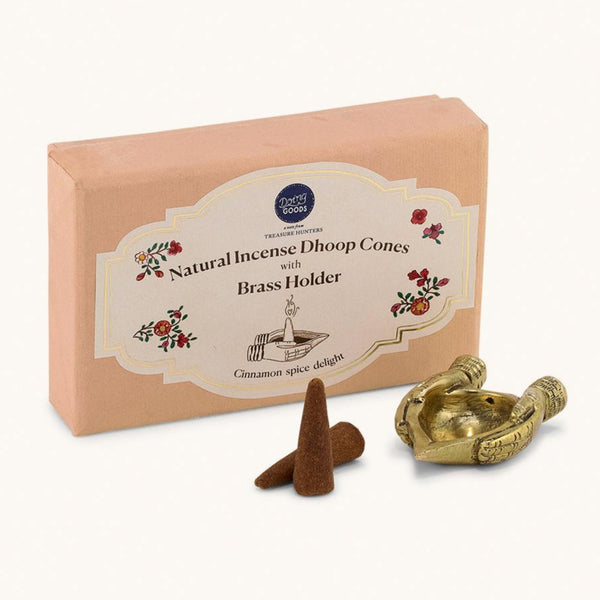Lotus Brass Incense Gift Set