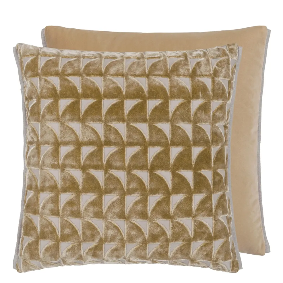 Marquise Velvet Cushion - Hemp
