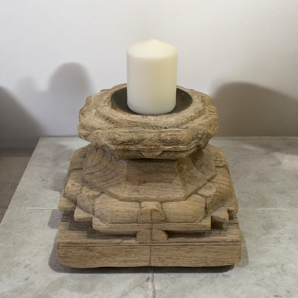 Vintage Pillar Candle Holder