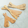 spalted maple salad servers at details by mr k