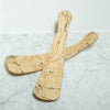spalted maple salad servers at details by mr k