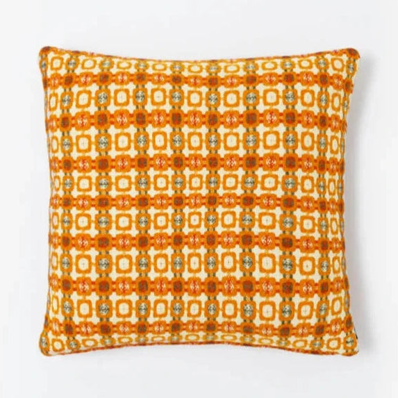 vintage cushion orange at details by mr k
