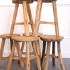 Salvaged Elm Wood Stool - Round