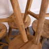Salvaged Elm Wood Stool - Round