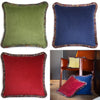 Happy Velvet Cushion - Blue Confetti