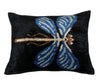 Silk Velvet Cushion N. 570 - Dragonfly