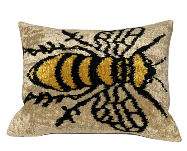 Silk Velvet Cushion N. 571 - BumbleBee