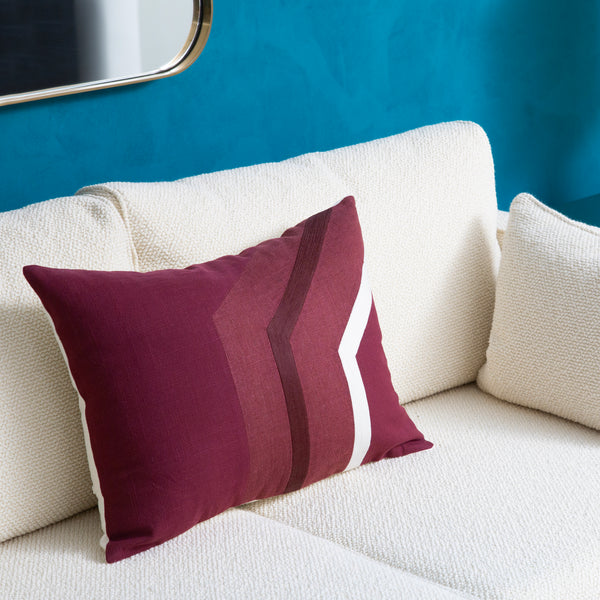 Racine Cushion - Aubergine