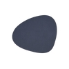 Curve Leather Placemats - Navy Blue