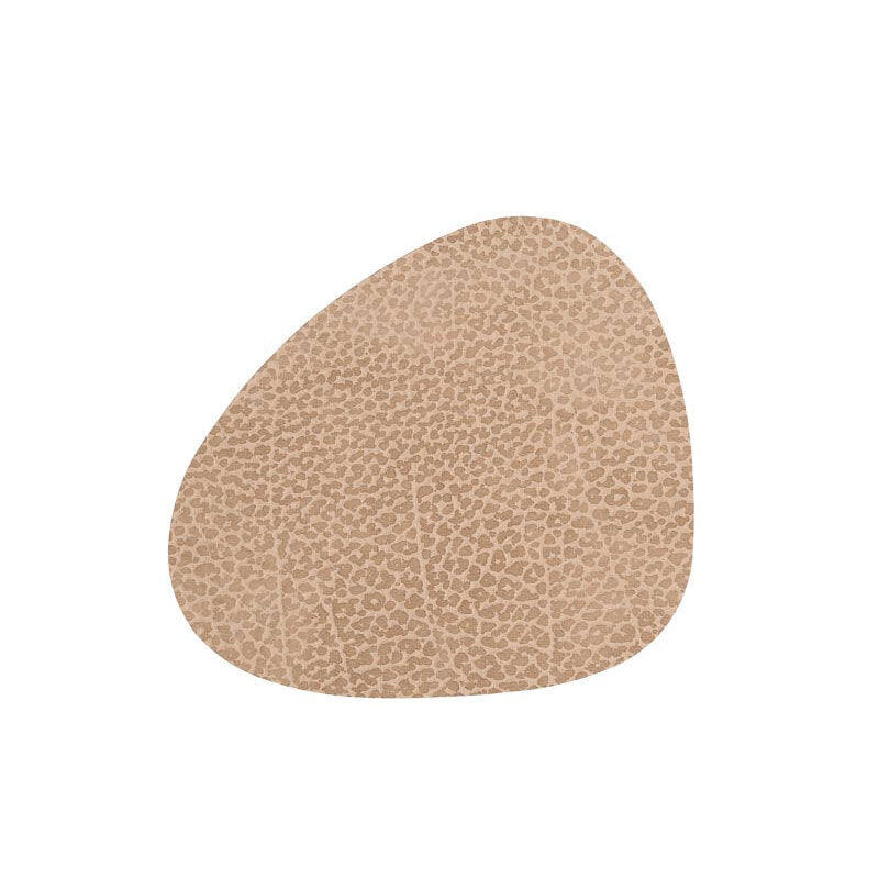Curve Leather Placemats - Sand