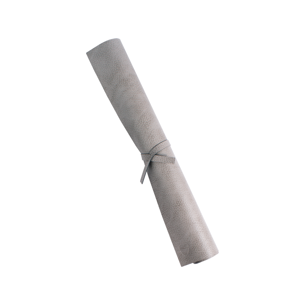 Leather Runner - Light Grey