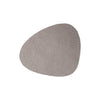 Hippo Leather Curve Coaster Grey